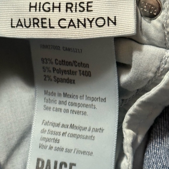 PAIGE Classic Blue Straight Leg Jeans - Picture 5 of 5